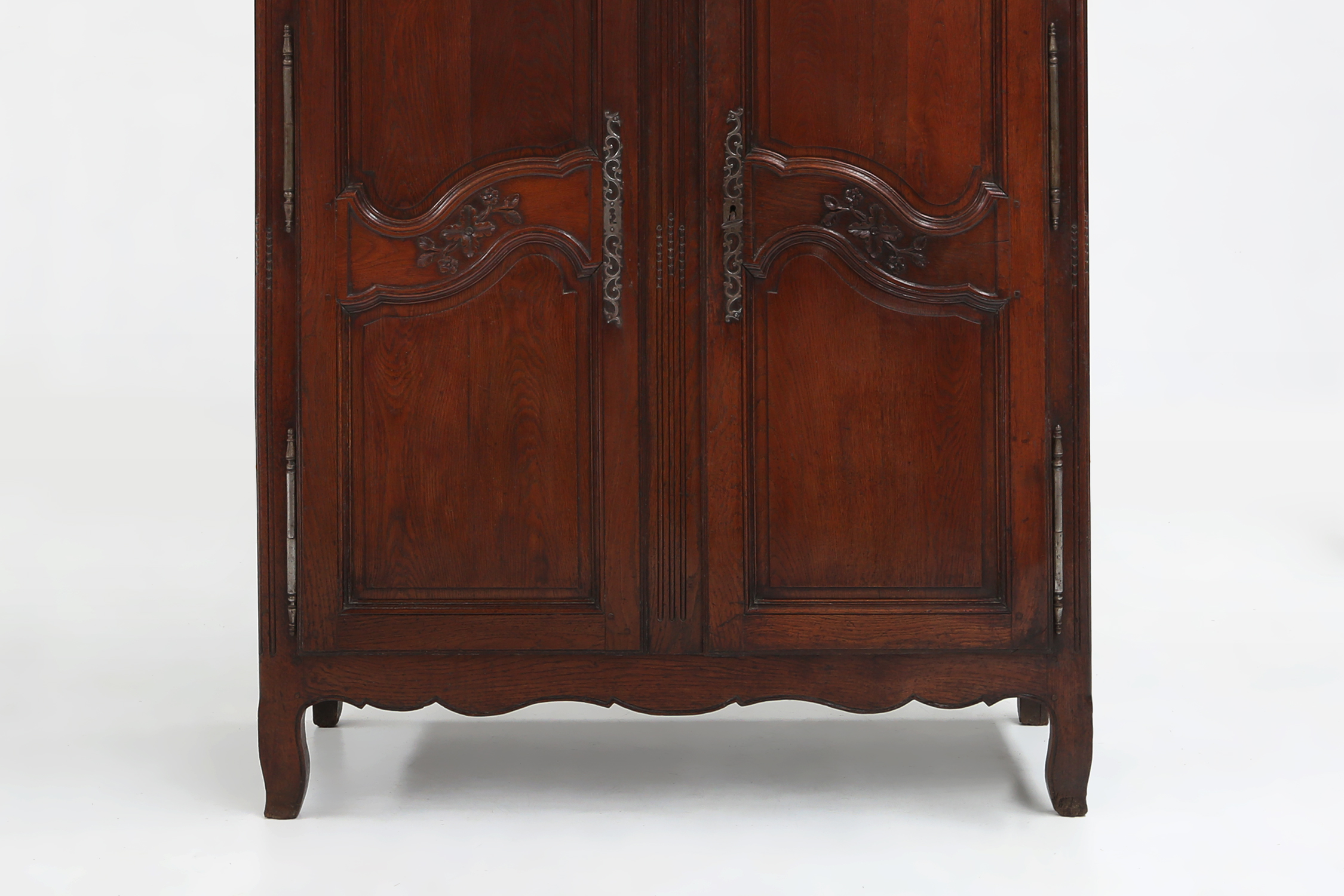 Large French antique carved bridal Armoire in Louis XVI style, 1850thumbnail